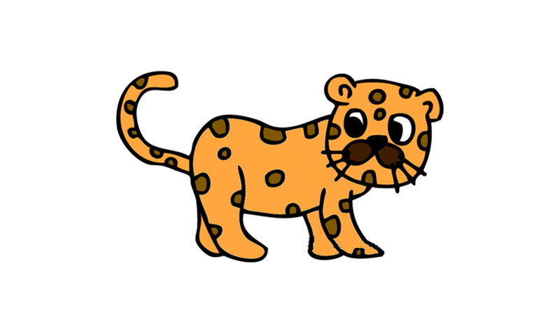 豹子的简笔画怎么画豹子简笔画简单又好看