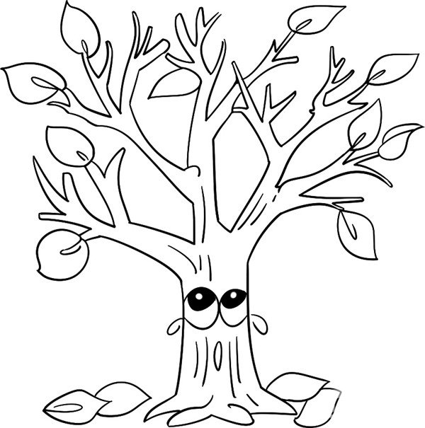 凋零的树简笔画怎么画凋零的树简笔画简单又好看