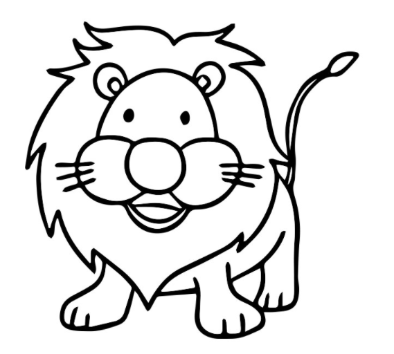 狮子尾巴画法图片