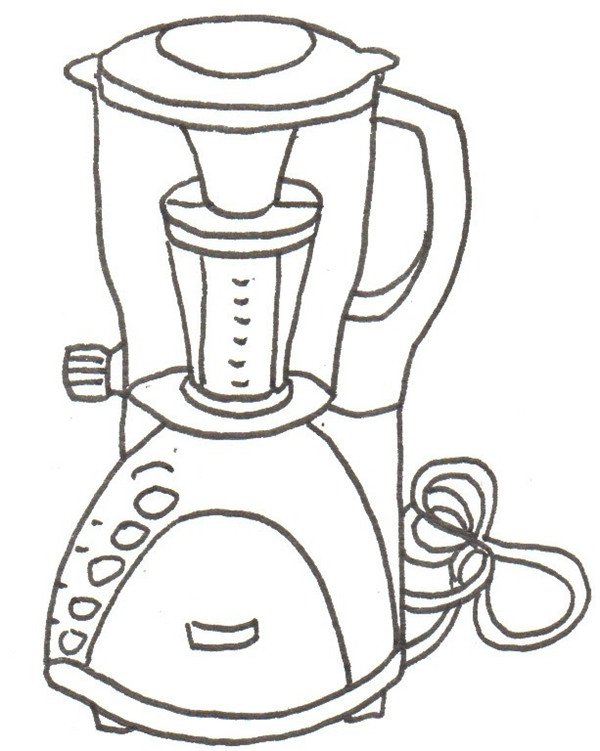 榨汁机的简笔画怎么画榨汁机的简笔画图片大全