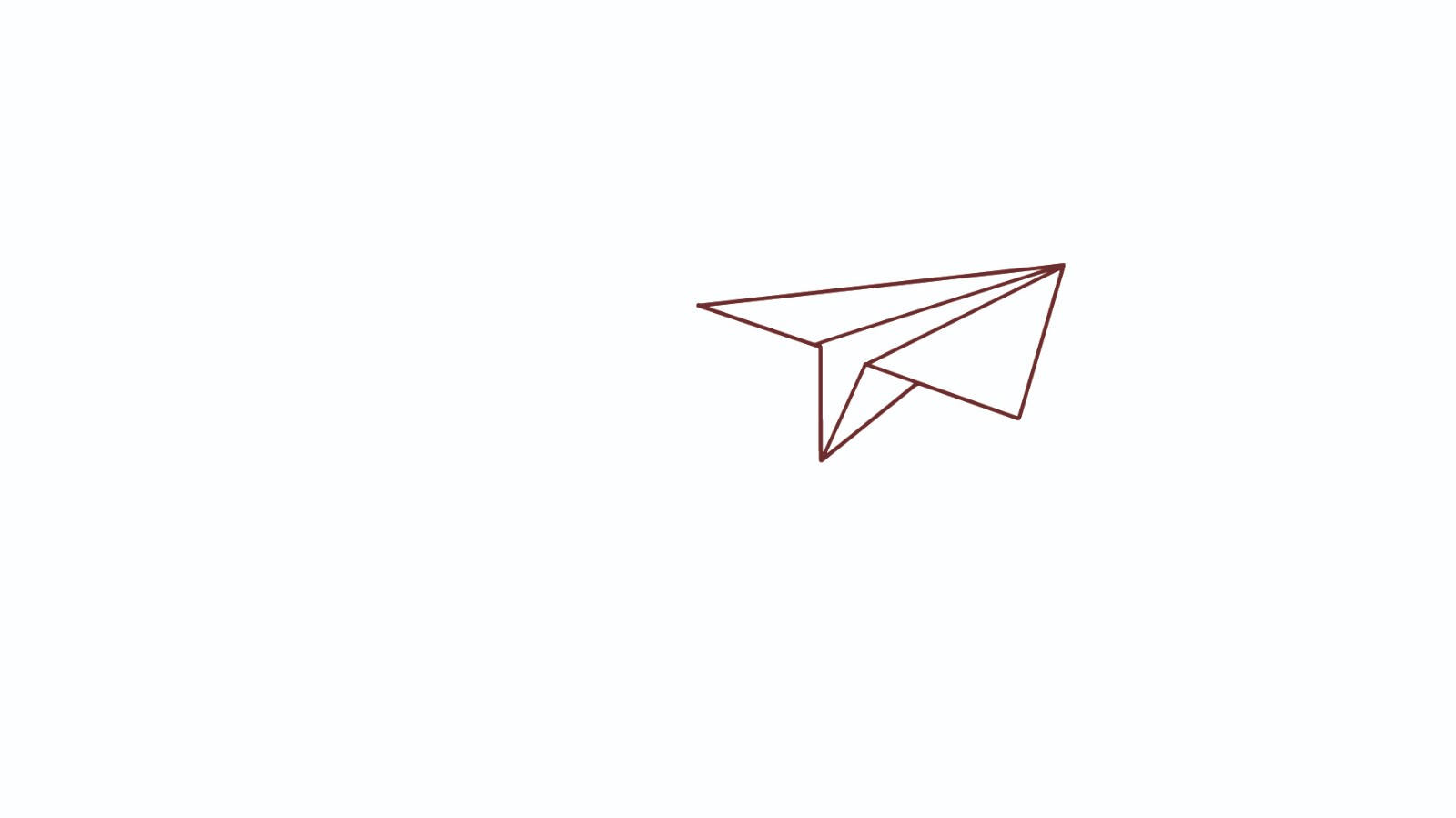 纸飞机简单画法可爱图片