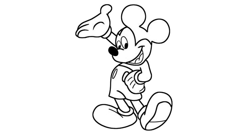 qq画图米老鼠的画法图片
