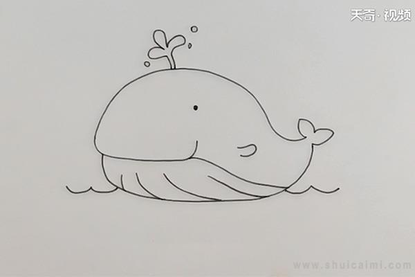 梅尔维尔鲸简笔画图片图片