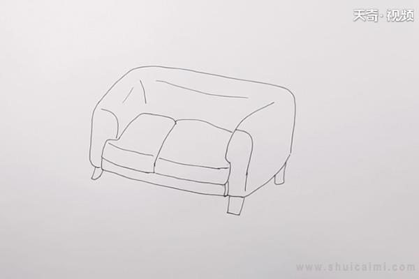侧面沙发怎么画最简单图片