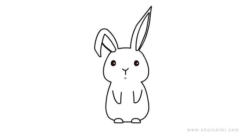 兔子简笔画眼睛图片