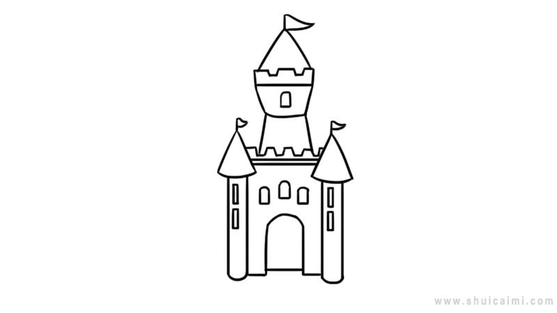 灰姑娘的城堡简笔画图片