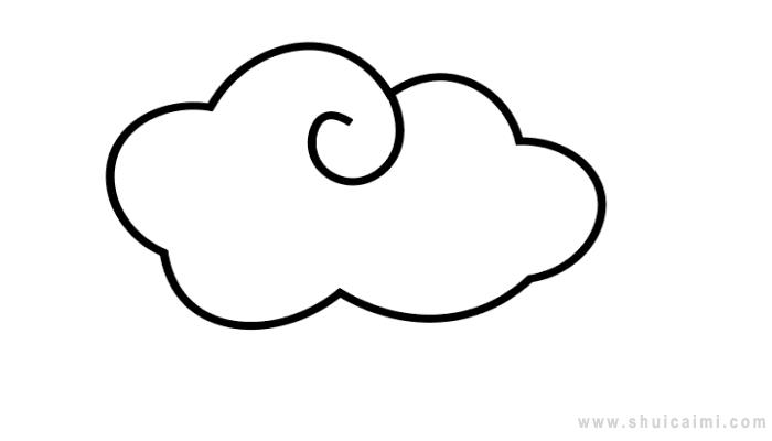怎样画云朵图片