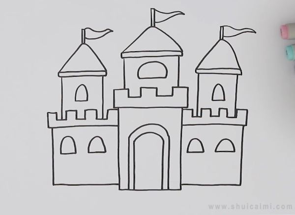 城堡怎么画 教案图片