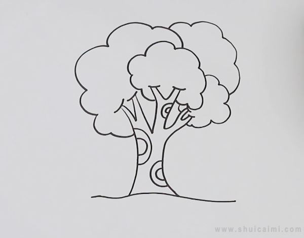 大树的画法简单又漂亮图片