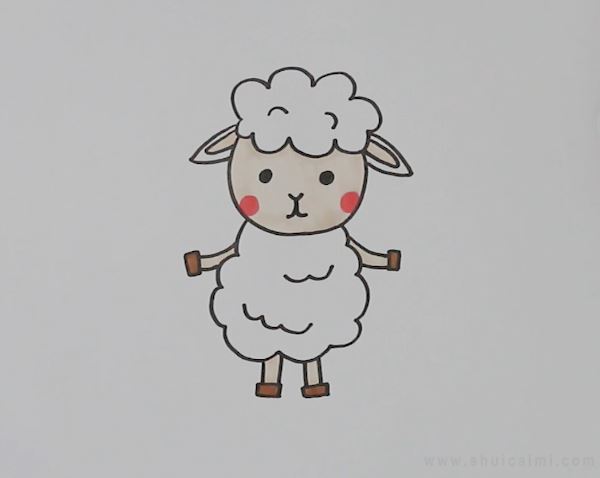 生肖羊简笔画可爱图片