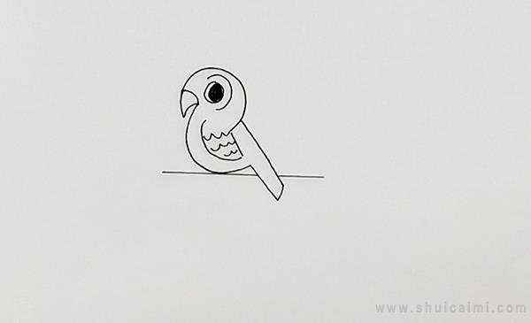小鸟的眼睛怎么画好看图片
