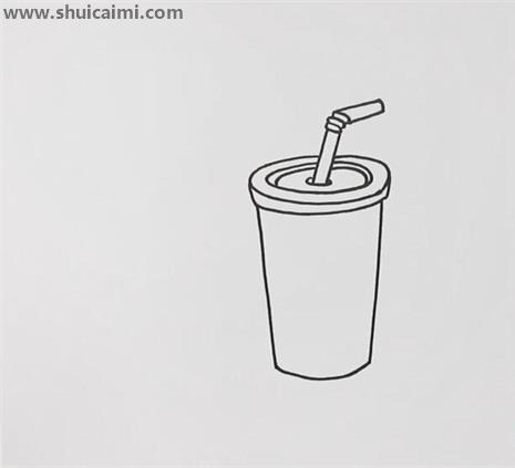 可乐的简笔画简单图片