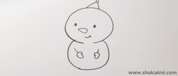雪人儿童简笔画怎么画 雪人儿童画好看