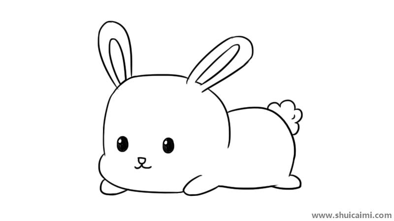 怎样画兔子 简单图片