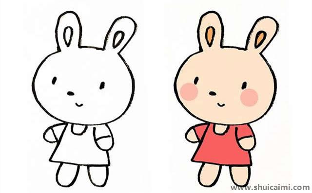 小兔子的外形儿童图片