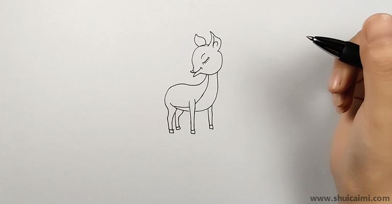 小鹿简笔画