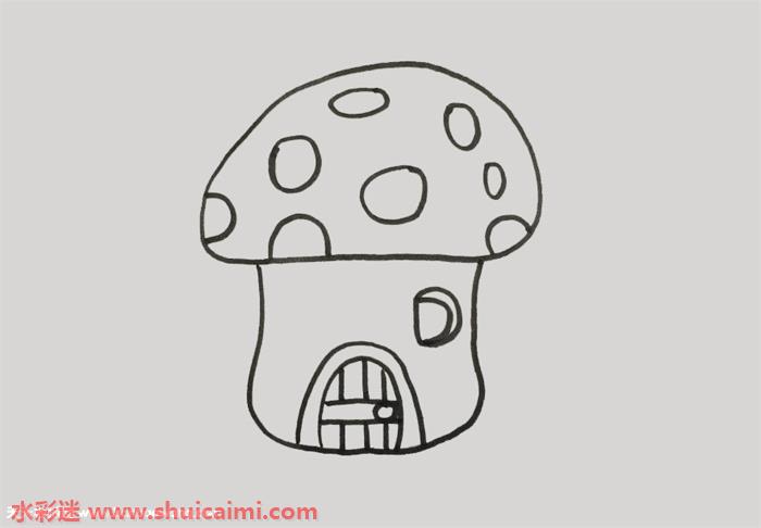 蘑菇房怎么画 蘑菇房简笔画简单又漂亮