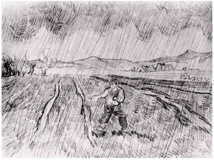 大雨中索维 德国 埃森 1890年3月-4