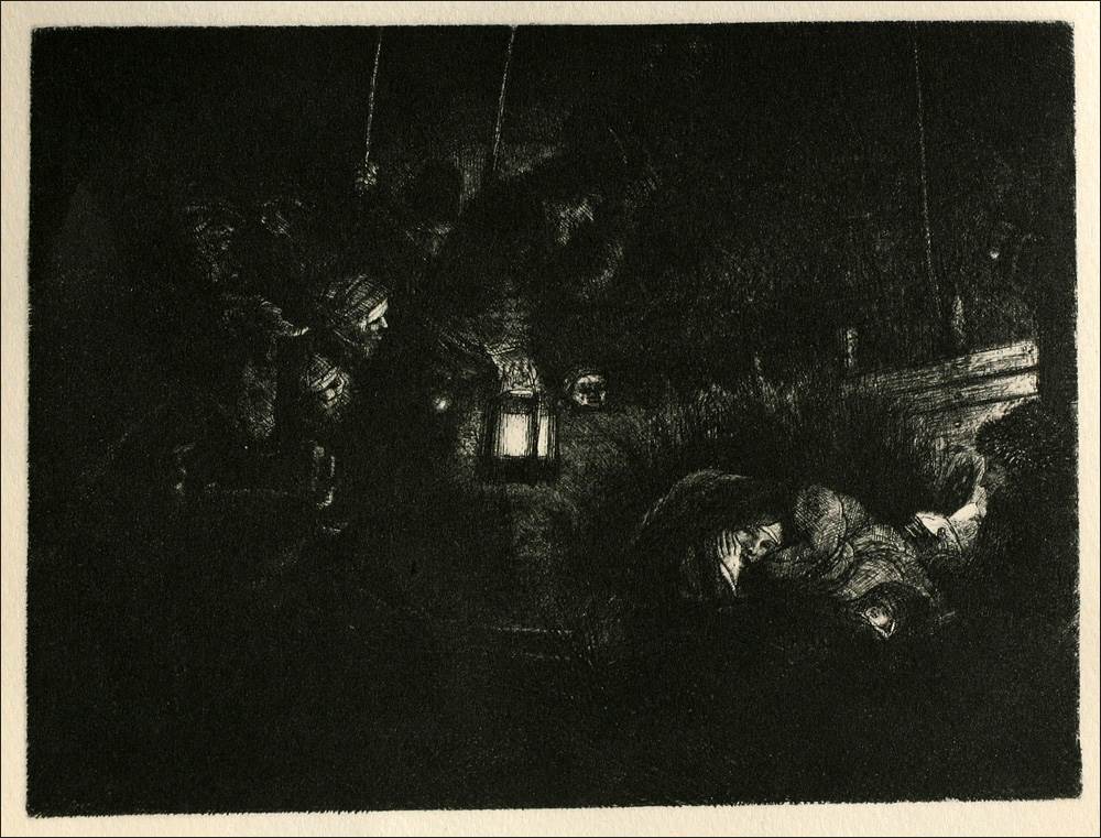 崇拜的谢帕兹 夜景 1652年，149x156mm