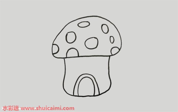 蘑菇房怎么画 蘑菇房简笔画简单又漂亮