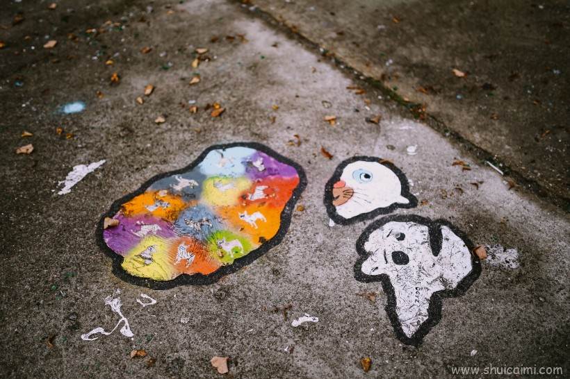 城市街道上的涂鸦作品图片欣赏