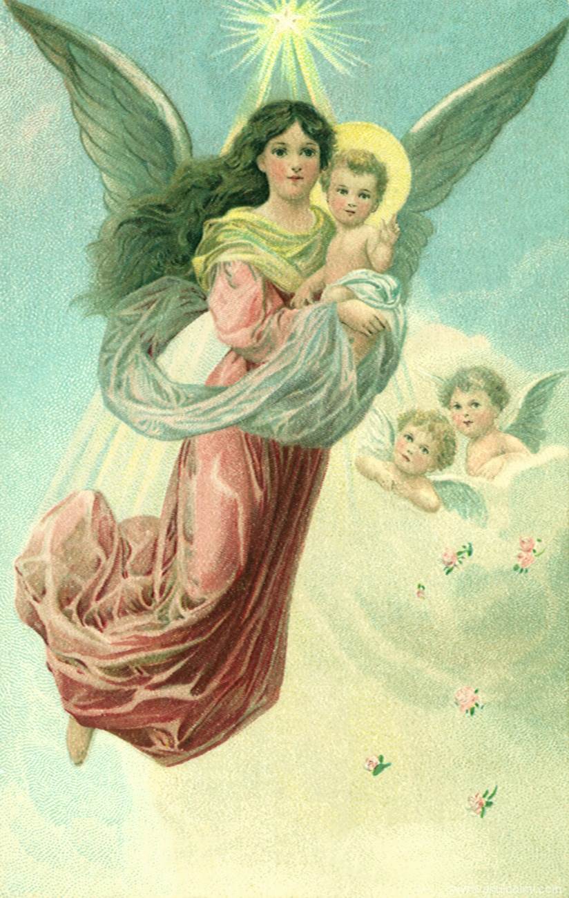 西方天使神话人物彩绘图片