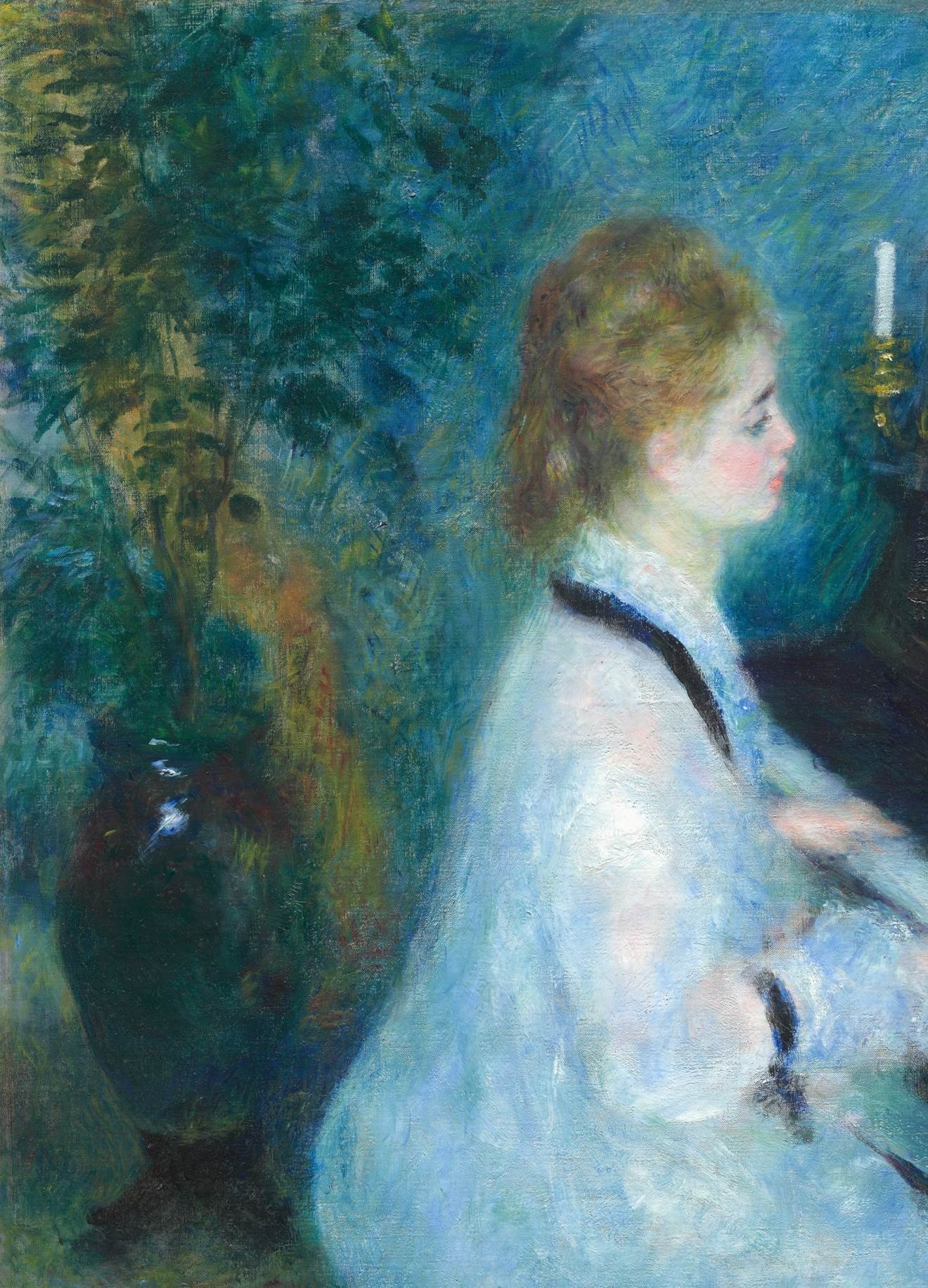 弹钢琴的年轻女子womanatthepiano皮耶尔奥古斯特雷诺阿pierreauguste