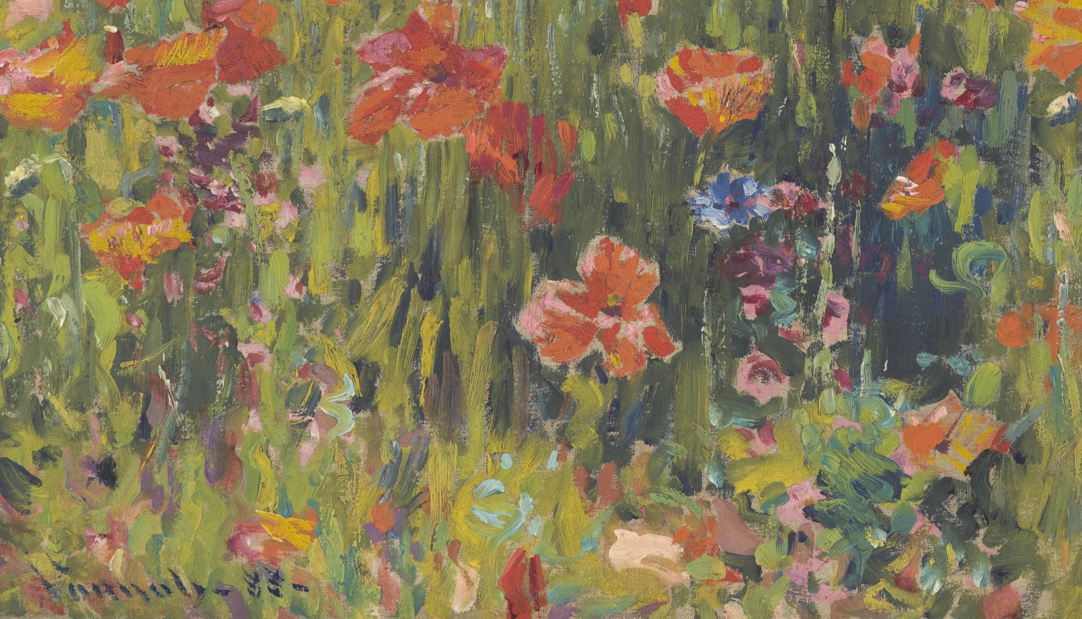 罂粟花poppies robert william vonnoh油画作品欣赏