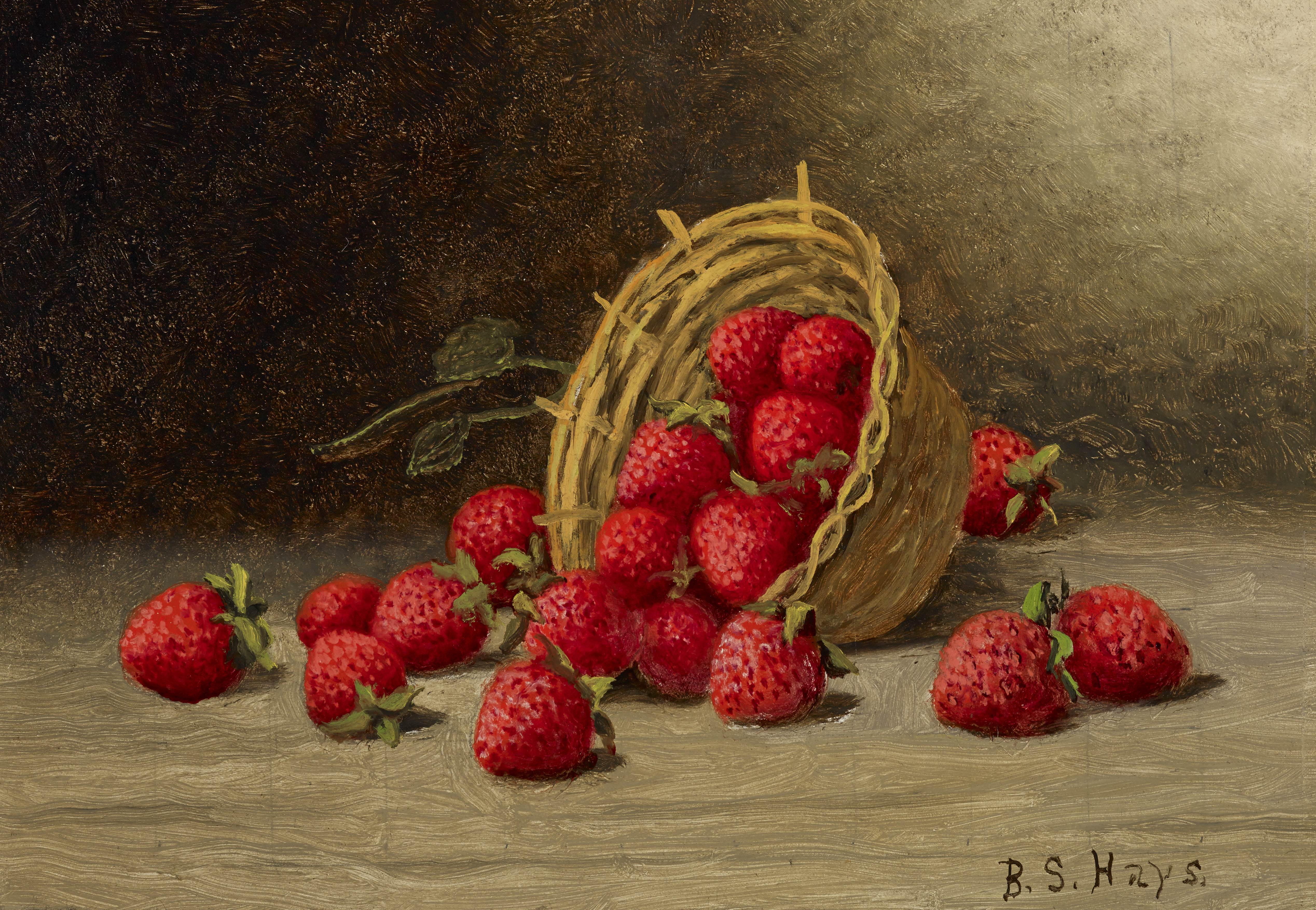草莓strawberriesbartonstonehays油画作品欣赏