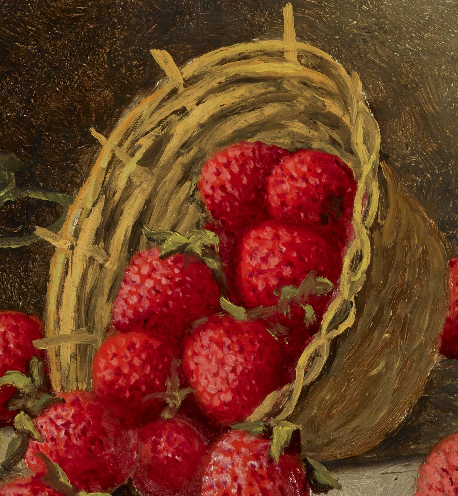 草莓strawberriesbartonstonehays油画作品欣赏