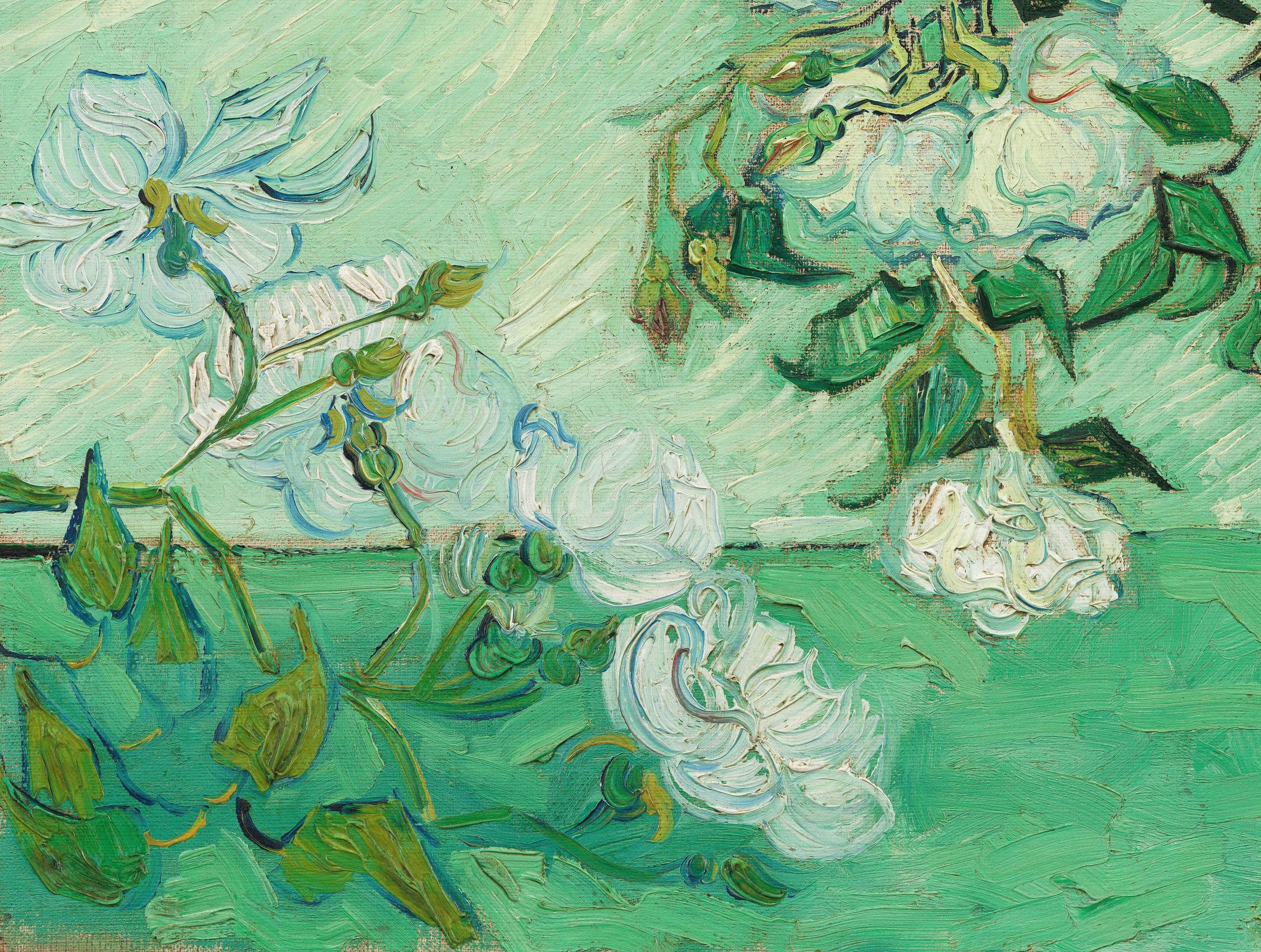 玫瑰roses文森特梵高vincentvangogh油画作品欣赏