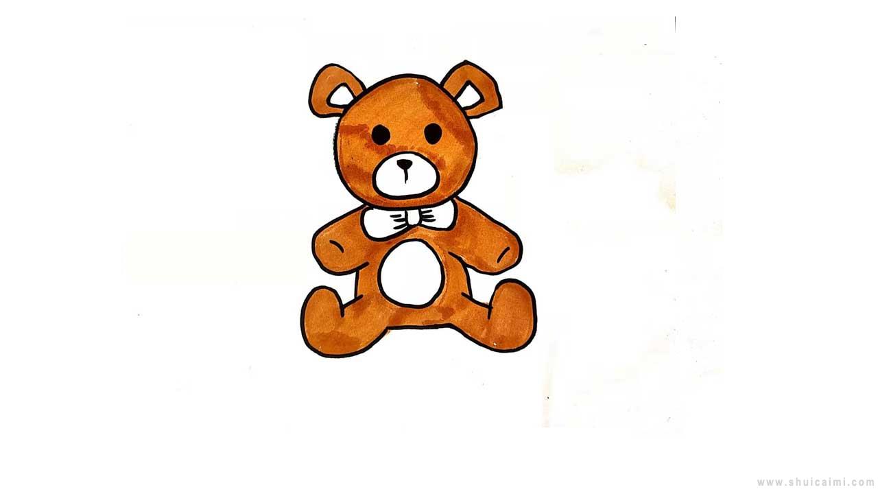 憨豆的泰迪熊简笔画图片