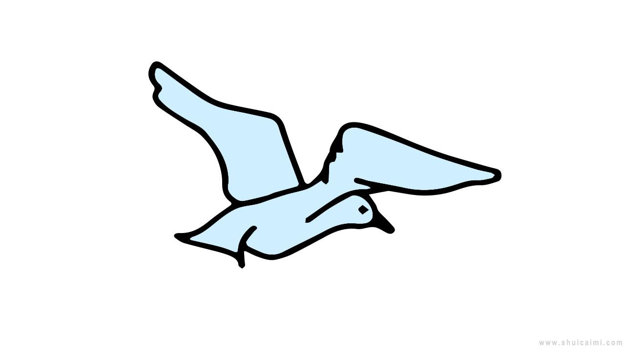 海鸥简笔画怎么画适合小孩子画的海鸥简笔画详细教程