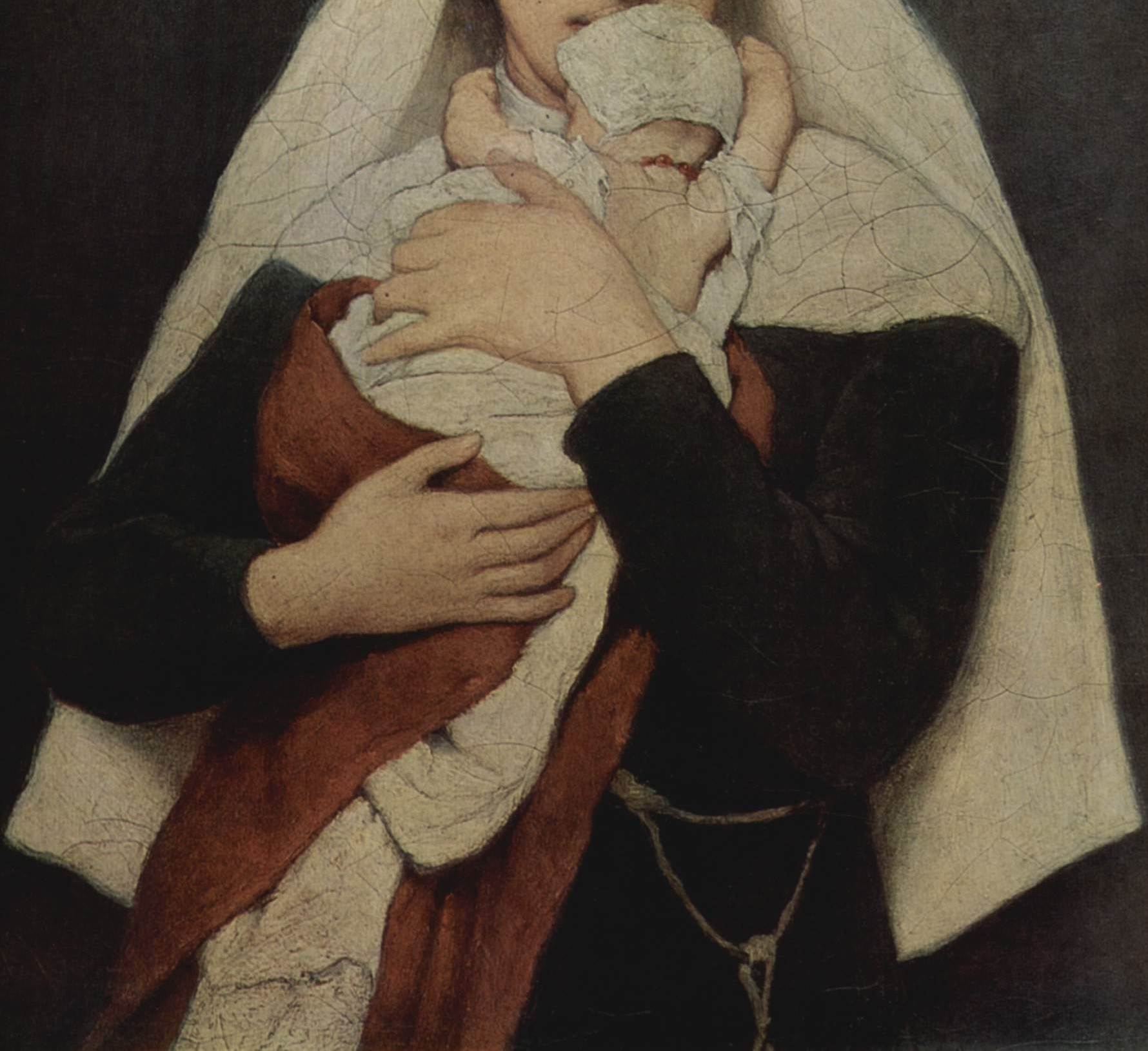 弃婴Findelkind Gabriel von Max油画作品欣赏- 水彩迷