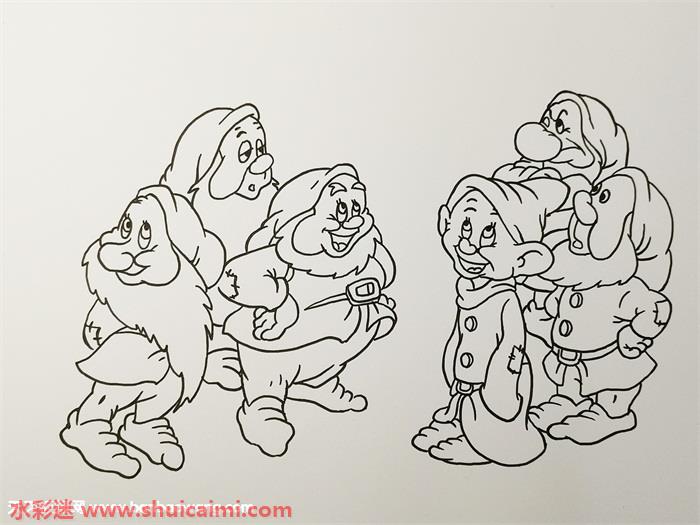 七个小矮人怎么画七个小矮人简笔画简单易画