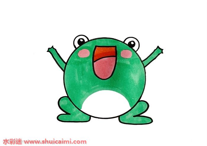 可爱青蛙怎么画可爱青蛙简笔画简单易画彩色
