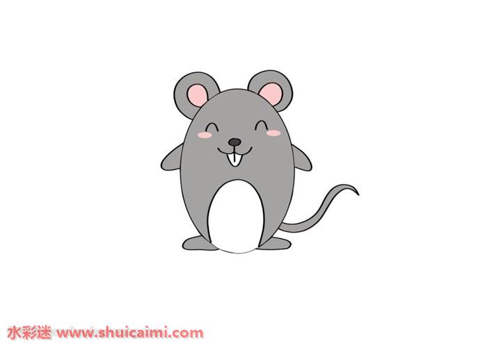 用数字画老鼠怎么画老鼠简笔画简单彩色