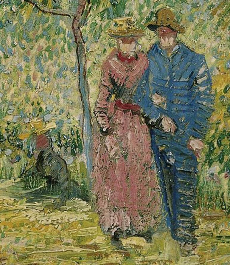 liefdengardeninmontmartewithlovers梵高vincentvangogh油画作品欣赏