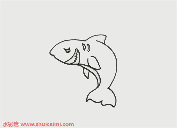 巨齿鲨怎么画 专业图片