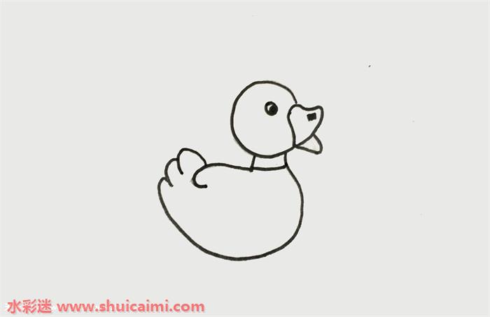 小鸭子怎么画小鸭子简笔画步骤