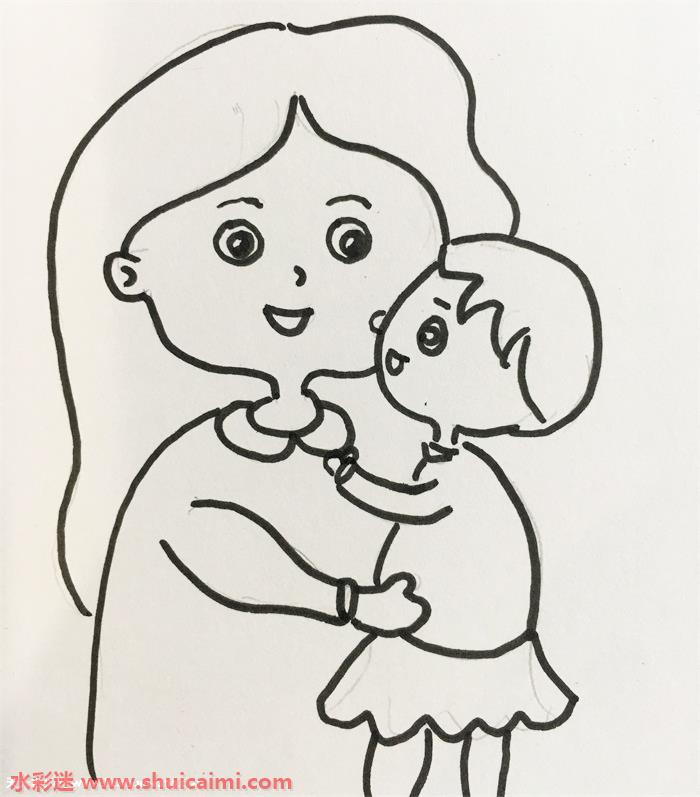 母亲节的画法图片