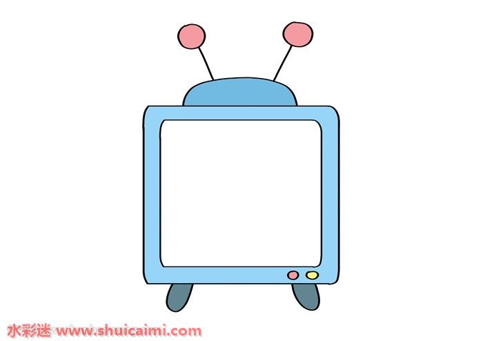 电视机简笔画 简单图片