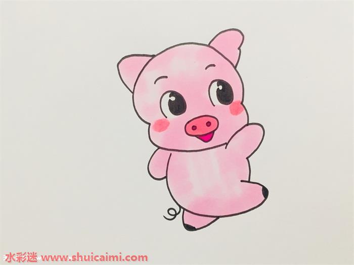 猪怎么画猪简笔画画法