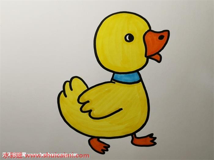 幼儿鸭子怎么画 幼儿鸭子简笔画简单易画彩色 