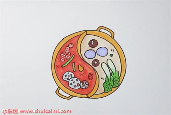 火锅食材的画法图片
