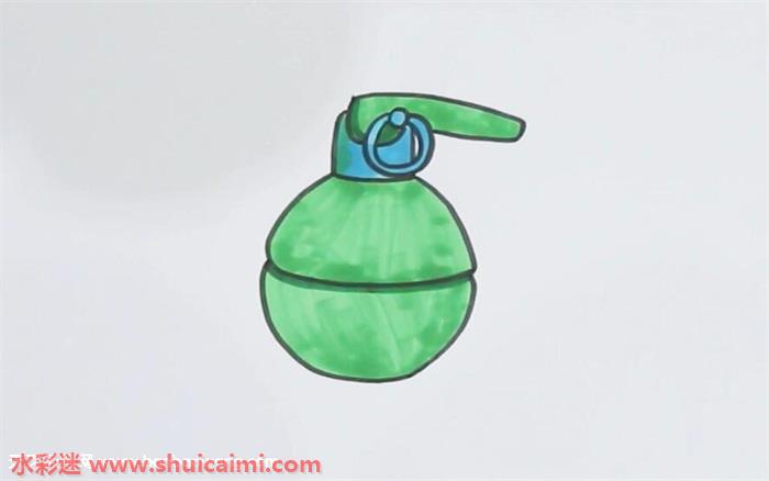 手榴弹怎么画折纸图片
