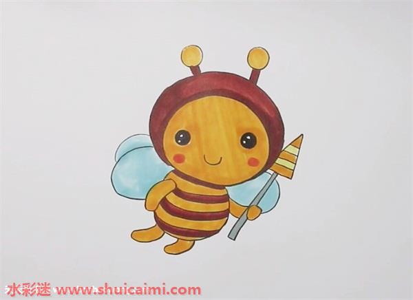 蜜蜂简笔画拟人图片