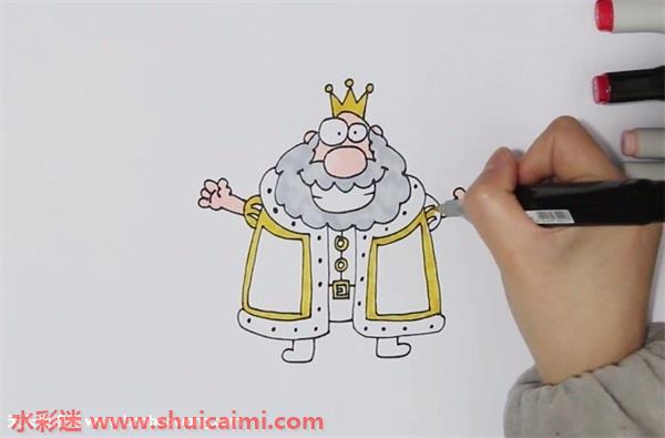 国王简笔画儿童画图片
