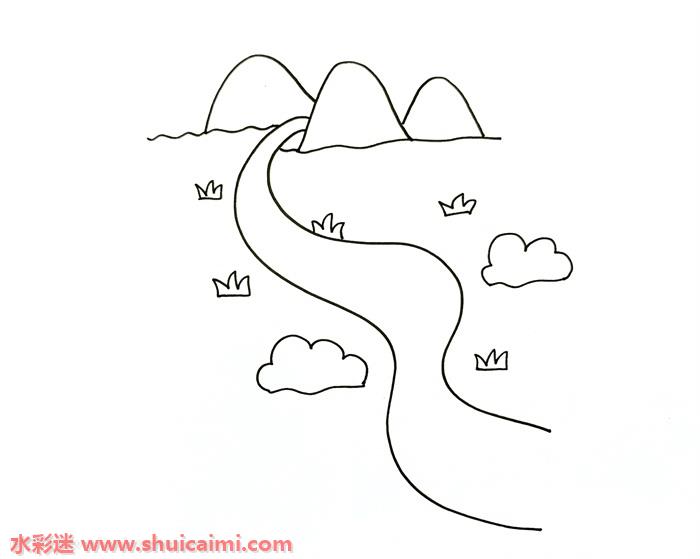 画长江和黄河的简笔画图片