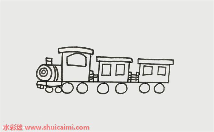 火车怎么画火车简笔画画法